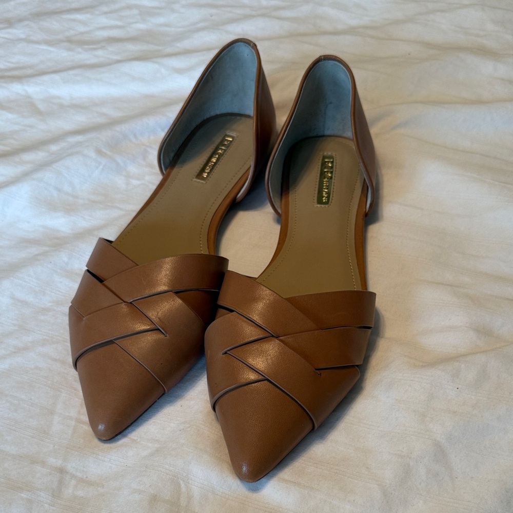 BCBGeneration Brown Woven Flats